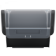 Plastový úložný box s vekom čierny TRUCK PLUS KTR50F KISTENBERG