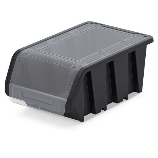 Plastový úložný box s vekom čierny TRUCK PLUS KTR50F KISTENBERG