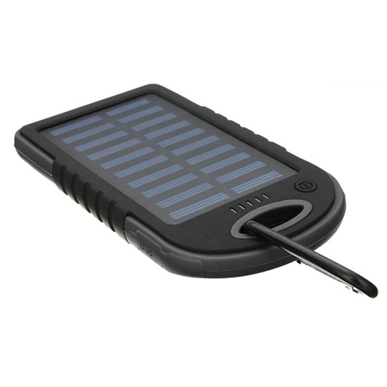 Solárna powerbanka 5000mAh s LED svietidlom