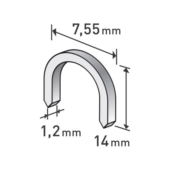 Okrúhle pracky, balenie 1000ks, 14mm, 7,55x0,52x1,2mm, EXTOL PREMIUM