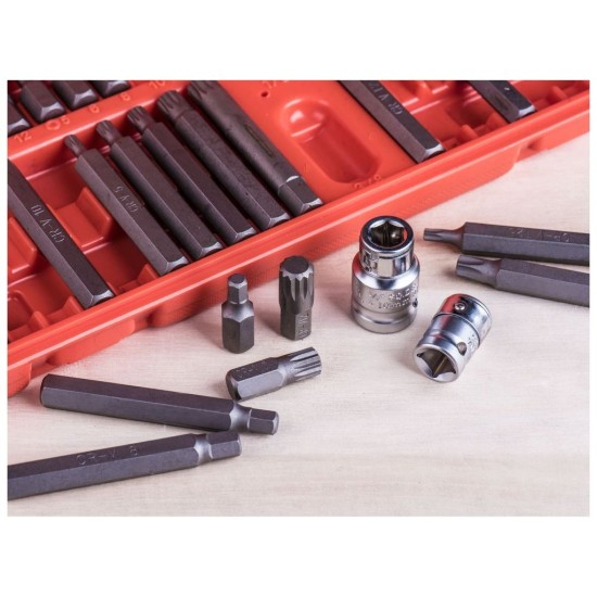 Špičky HEX-TORX-XZN, sada 40ks, CrV, EXTOL PREMIUM