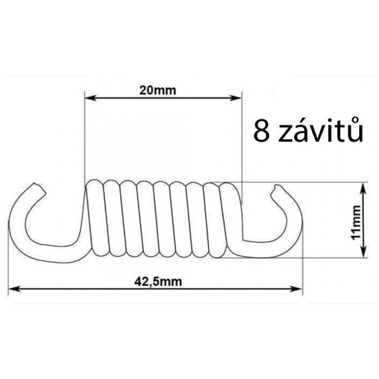 Pružina pre spojku krovinorezu