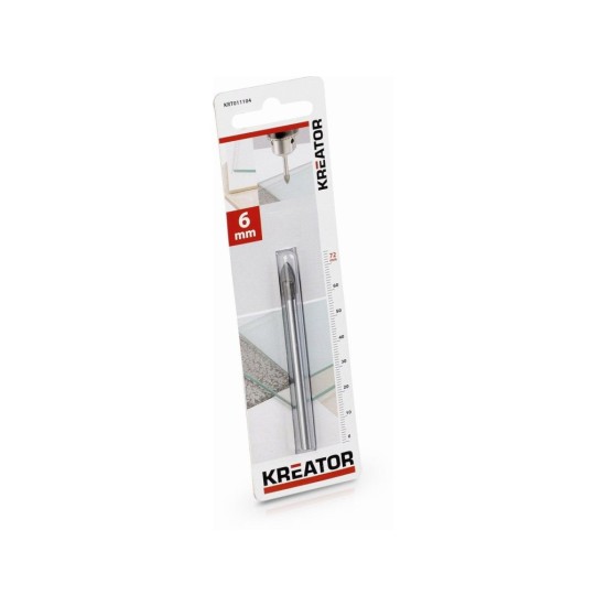 KRT011104 - Vrták na dlaždice, dlaždice a sklo 6 x 72 mm KREATOR