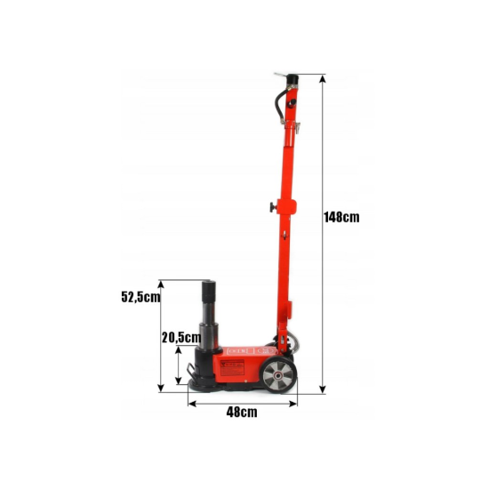 Mobilný pneumatický hydraulický zdvihák 30/15T BJC