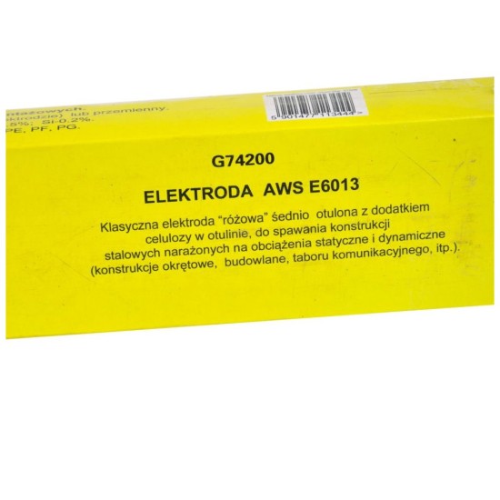 Rutilové elektródy 2,5 mm 300 mm 2,5 kg ružové GEKO