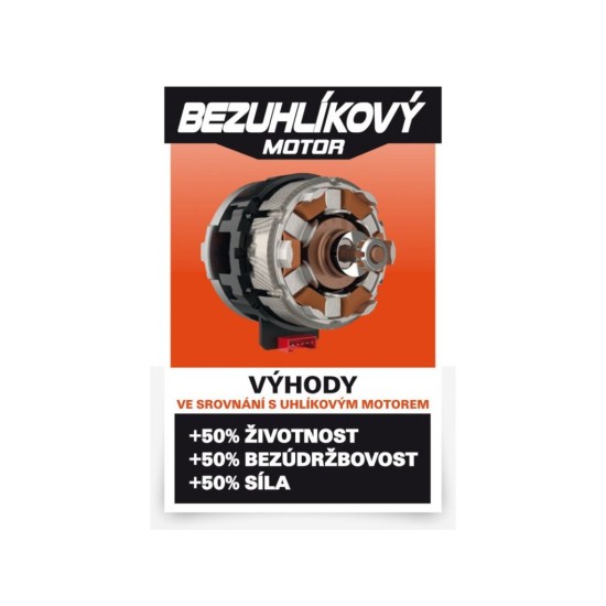 Akumulátorová leštička 20V bezuhlíková 180 mm LI-ION (bez batérie) POWERPLUS