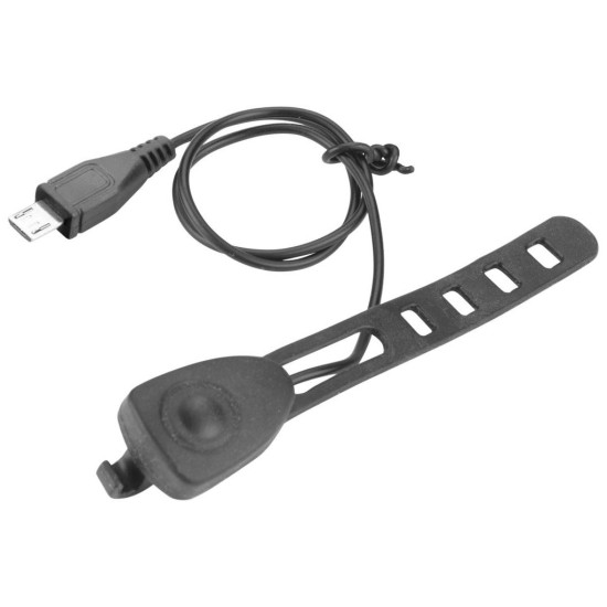 Biele svetlo na bicykel 350 lm USB nabíjací klaksón 5W LED EXTOL SVETLO