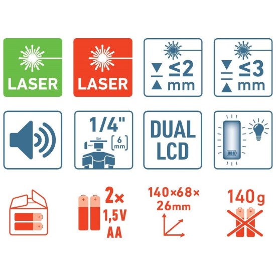 Prijímač detektora laserového lúča EXTOL PREMIUM