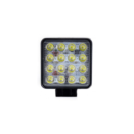 LED izbové svetlo, 16xLED, štvorcové