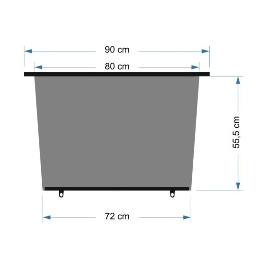 Roleta 90cm 1ks lichobežníkový COMPASS