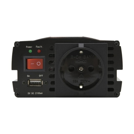 Menič napätia 12/230V 600W + USB COMPASS