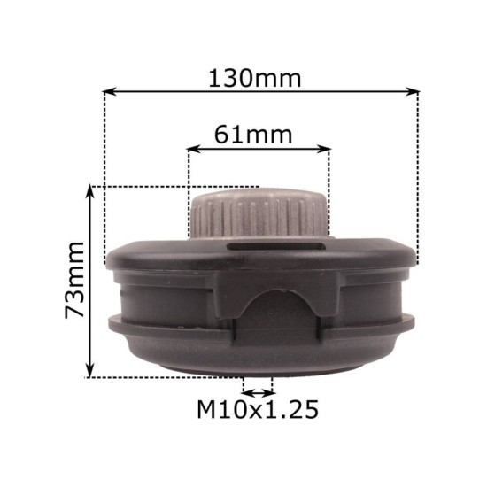 Rýchlonavíjacia vyžínacia hlava 130 mm, závit M10x1,25