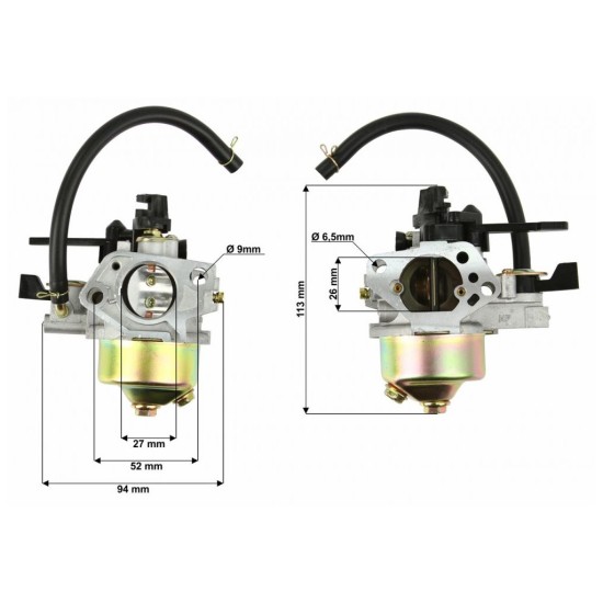 Náhradný karburátor pre motor Mar-Pol s výkonom 13 koní