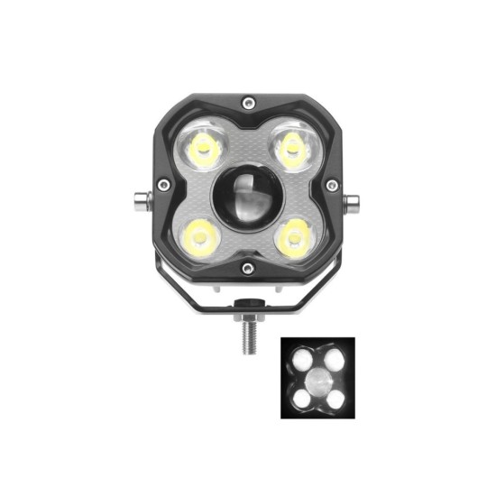 LED priestorové svetlo 4xLED+1xLED s konvexnou šošovkou