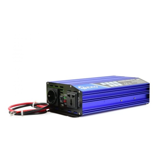 Menič napätia 24/230V 1000W/2000W, čistá sínusoida GEKO