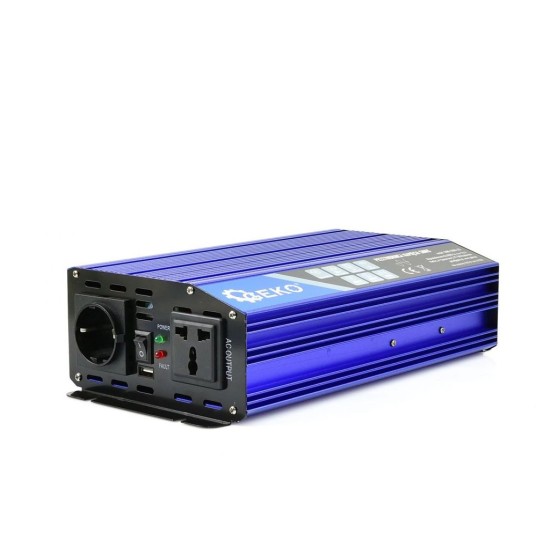 Menič napätia 24/230V 1000W/2000W, čistá sínusoida GEKO