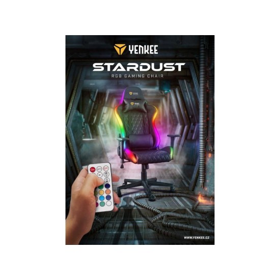 STARDUST 3D Herná stolička YENKEE s RGB podsvietením pre DO YGC 300RGB