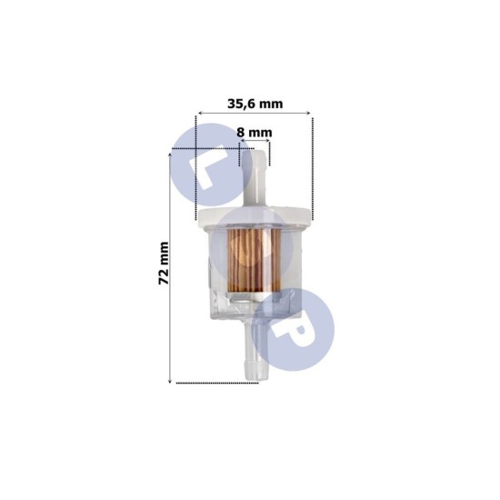 Palivový filter pre motory LAWNMAN BRIGGS 691035 TECUMSEH