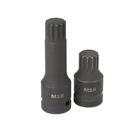 Nástrčná hlava 1/2" XZN M14, M16, M18, sada 6 ks MAR-POL