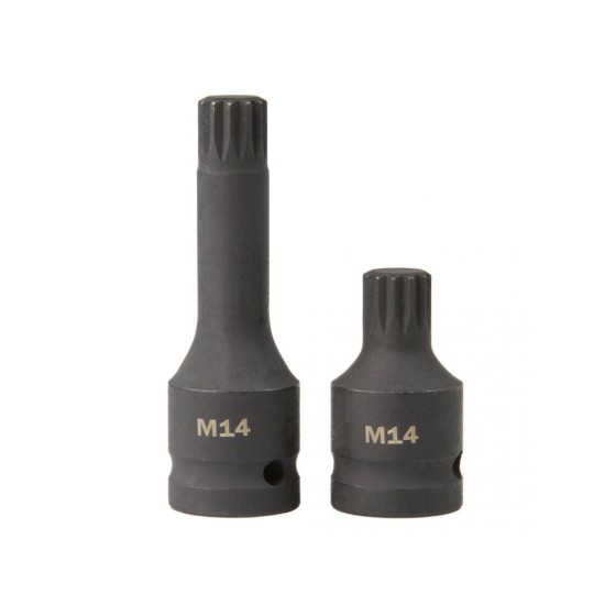 Nástrčná hlava 1/2" XZN(drážka) M14, M16, M18, sada 6ks MAR-POL