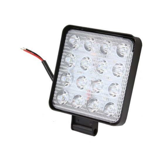 LED priestorové svetlo 12/24V, 16xLED, štvorcové MAR-POL