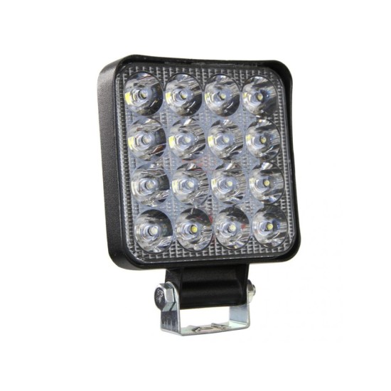 LED priestorové svetlo 12/24V, 16xLED, štvorcové MAR-POL